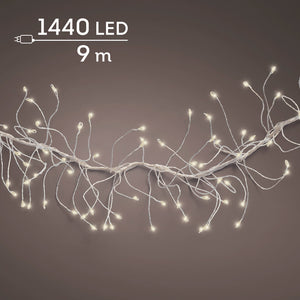 Micro LED cluster lights 8 function twinkle effect outdoor