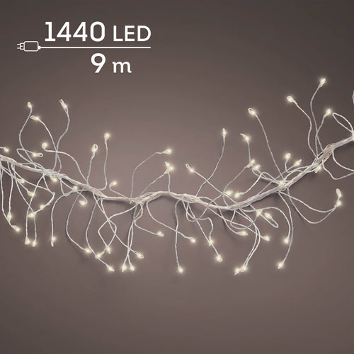 Micro LED cluster lights 8 function twinkle effect outdoor