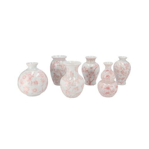 Pink Floral Porcelain Vase (16 cm)