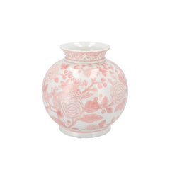 Pink Rose Porcelain Globe Vase (20 cm)