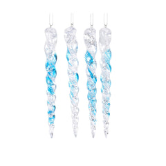 Blue Glitter Icicle (15cm)