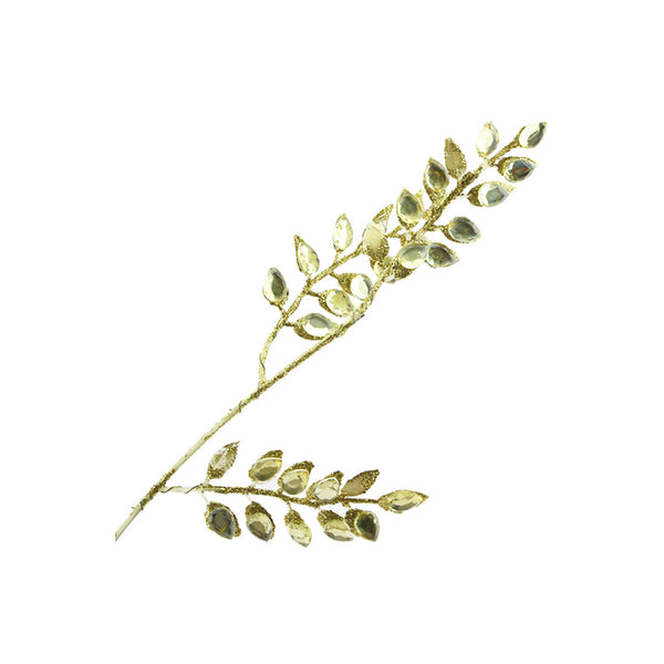 Strass Leaf Spray (70cm)