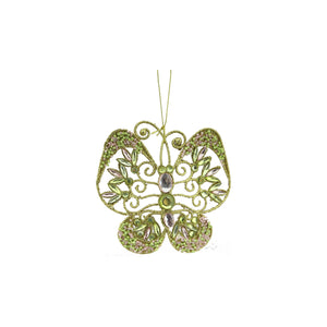 Plastic Butterfly With Beads
