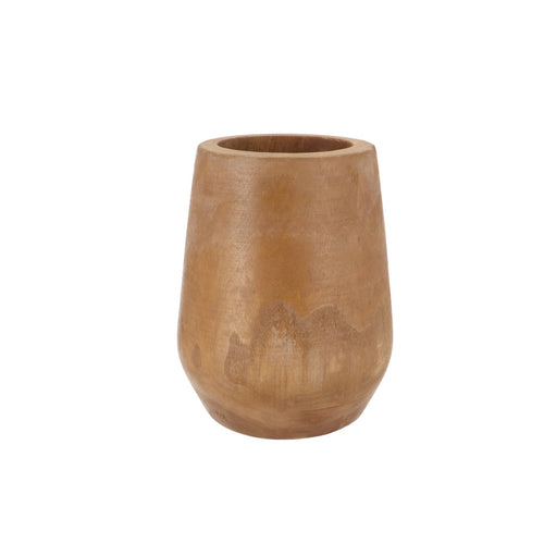 Natural Wood Vase (29 cm)
