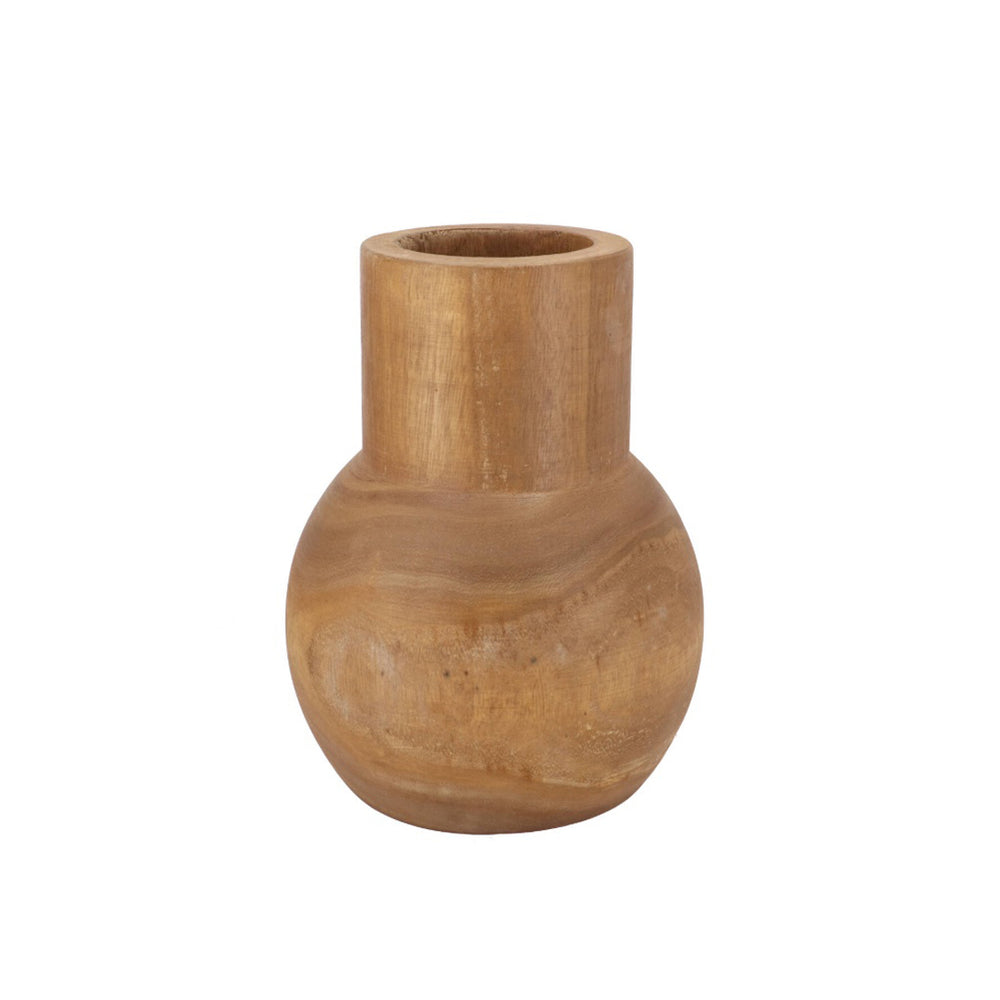 Natural Wood Neck Vase (29 cm)