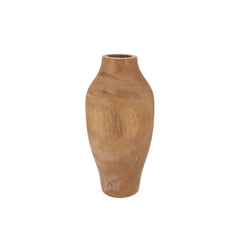 Curvy Natural Wood Vase (39 cm)