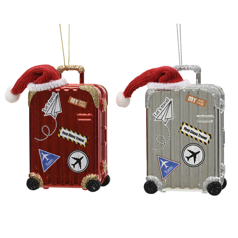 Suitcase polystyrene sh hat 2col ass