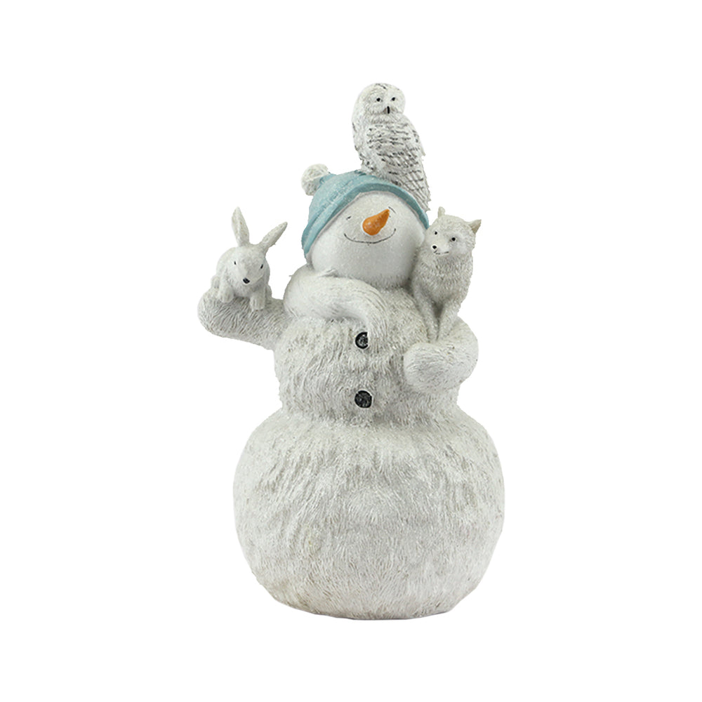 Snowman With Animals (26cm)
