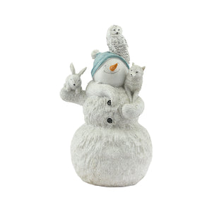Snowman With Animals (26cm)