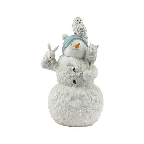 Snowman With Animals (26cm)