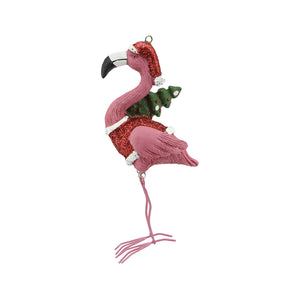 Poly Flamingo With Hanger (13.5cm)