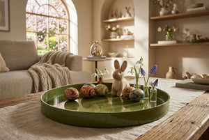 Green Melamine Tray (36 cm)