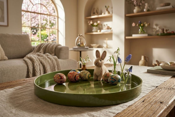 Green Melamine Tray (36 cm)
