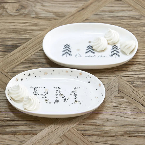 RM christmas plate 2 pcs l18cm