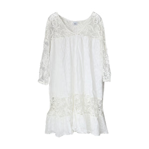 Dress in white color large