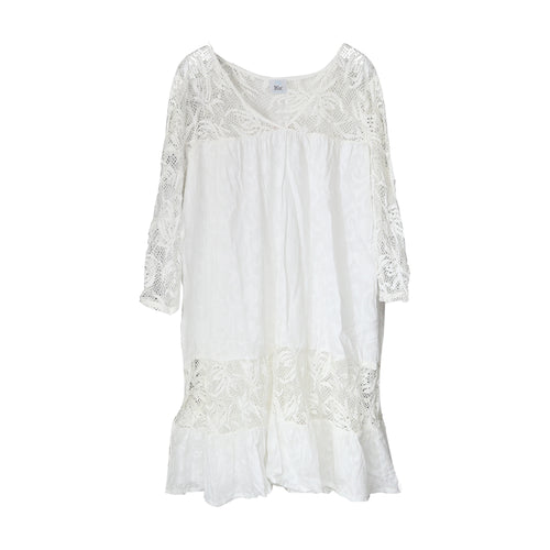 Dress in white color large