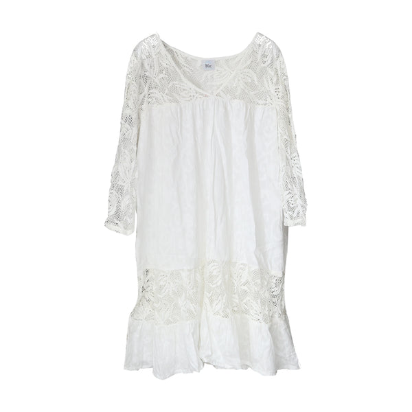 Dress in white color large
