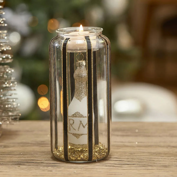 RM fillable sparkling votive h15.5cm