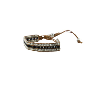 Bracelet in black & gold color