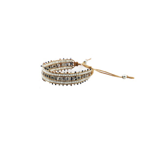 Bracelet in black & gold color
