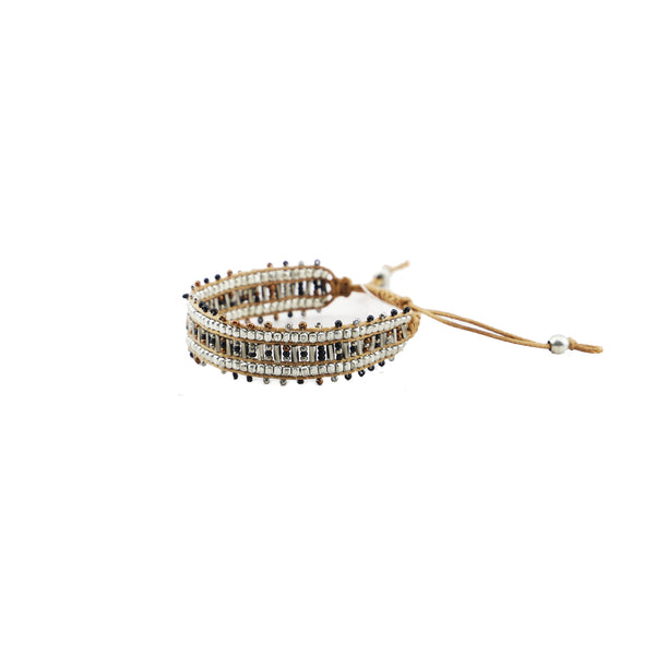 Bracelet in black & gold color