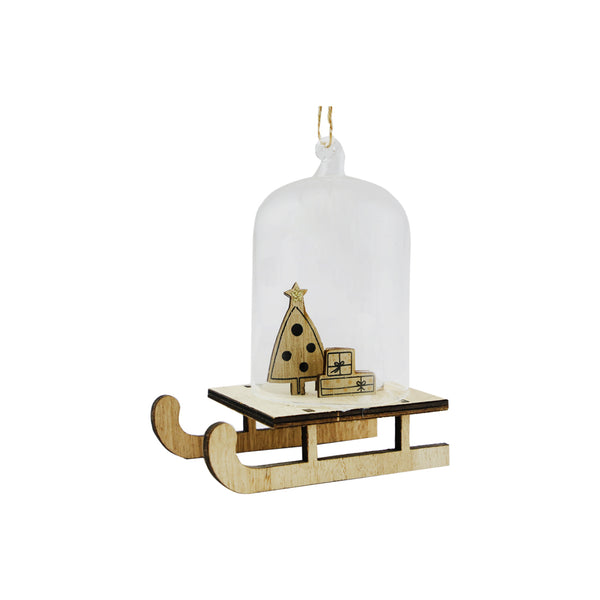 Wood Sledge With Cloche
