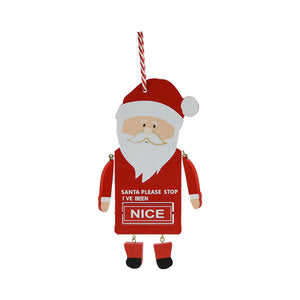 Santa With Text (24cm)