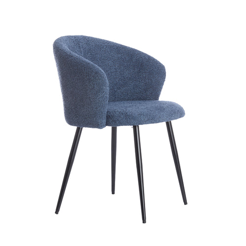 Radaja Dark Blue Black Dining Chair (78 cm)