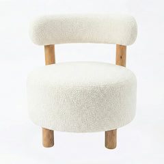 Ferentino Natural Acacia Wood Boucle Chair (74 cm)