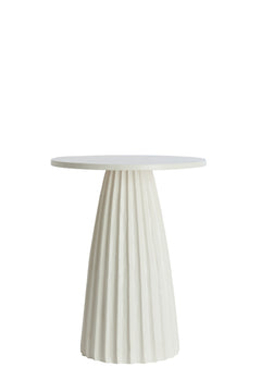 Side table Ø40x51 cm VEGLIA cream