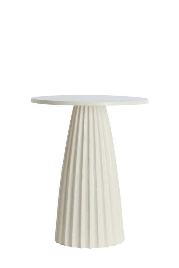 Side table Ø45x56 cm VEGLIA cream