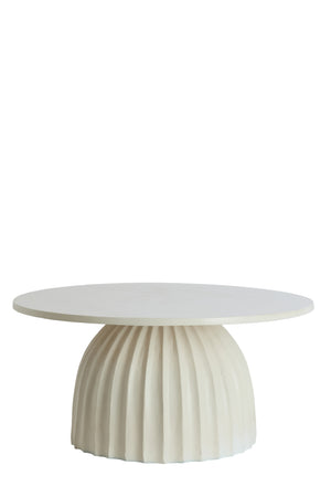 Side table Ø70x33,5 cm VEGLIA cream