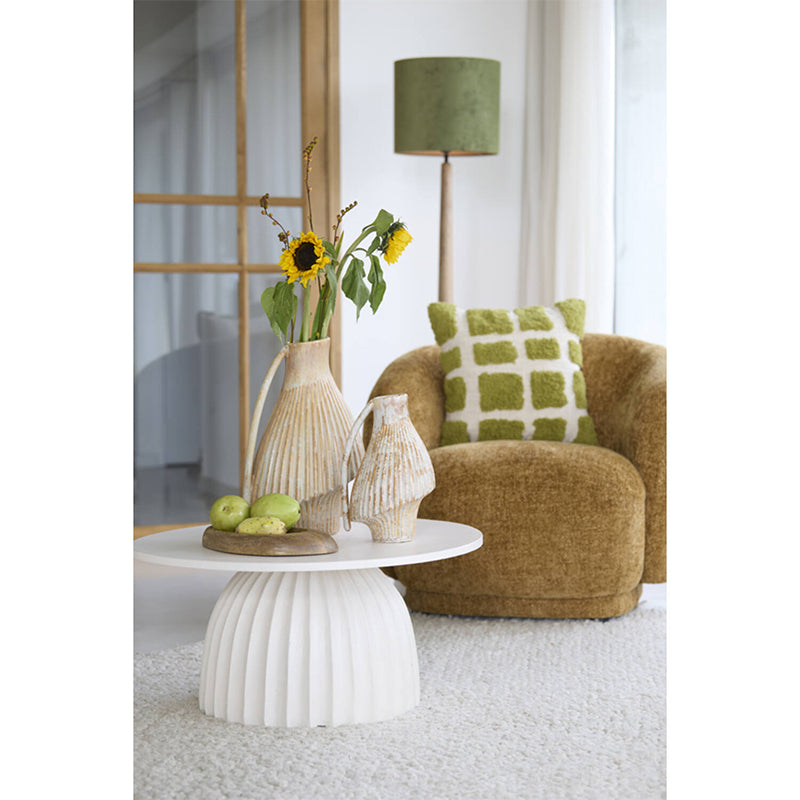 Side table Ø70x33,5 cm VEGLIA cream