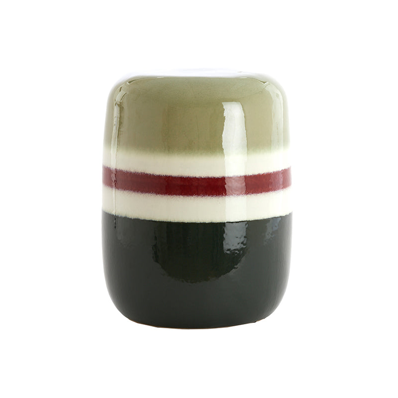 Side table Ø34x46,5 cm FRANCA ceramics green-eggplant