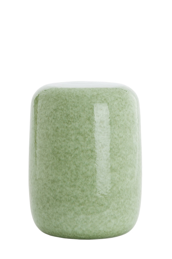 Side table Ø34x46,5 cm FRANCA ceramics mint green-green