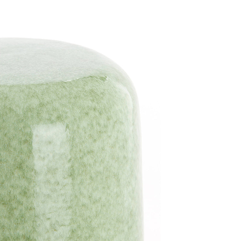 Side table Ø34x46,5 cm FRANCA ceramics mint green-green