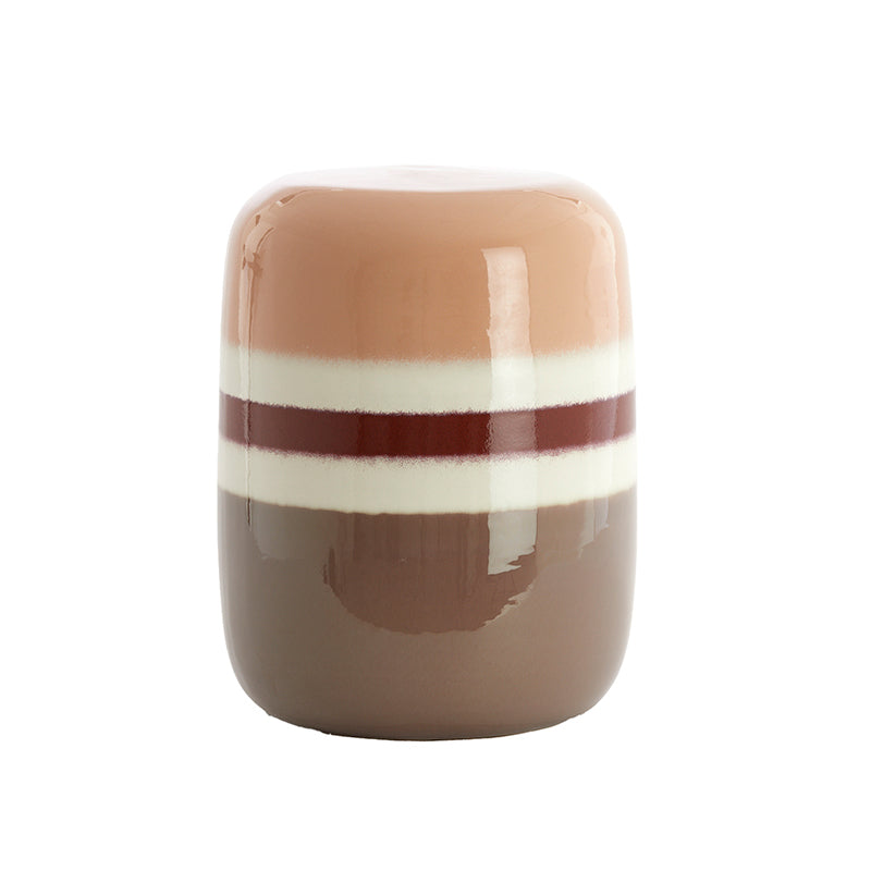 Side table Ø34x46,5 cm FRANCA ceramics peach-terra