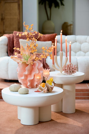 Mizuho Cream Side Table (50cm)