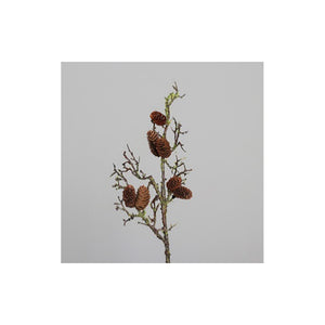 Decorative branch with cones, 72 cm, 8/48
