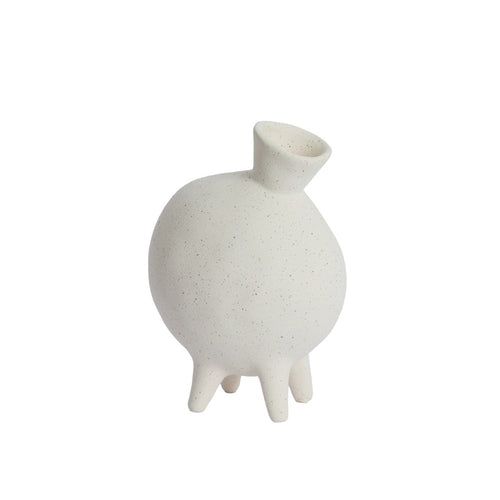 Buggibbi Matt Cream Deco Vase (21cm)