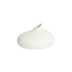 Assago Cream Ceramics Deco Vase (18cm)