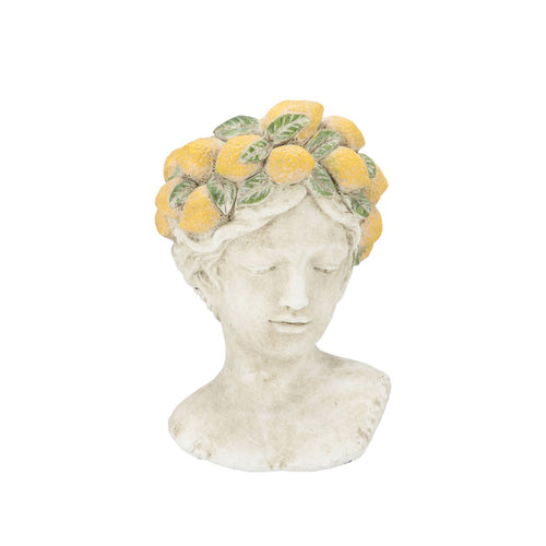 Yellow Lemon Bust Planter (28 cm)