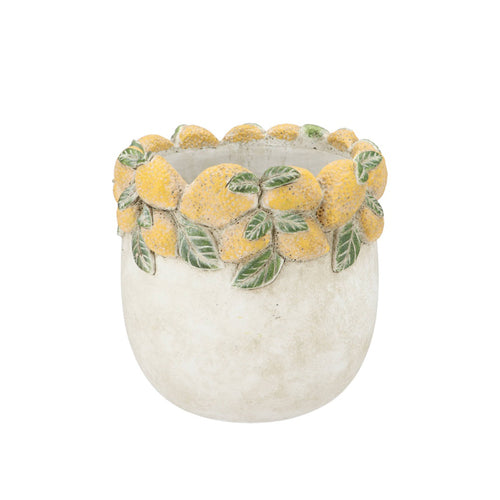 Large Yellow Lemon Rim Pot (27 cm)