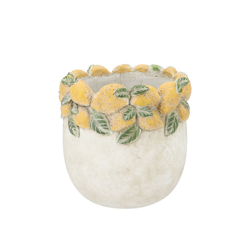 Small Yellow Lemon Rim Pot (20 cm)