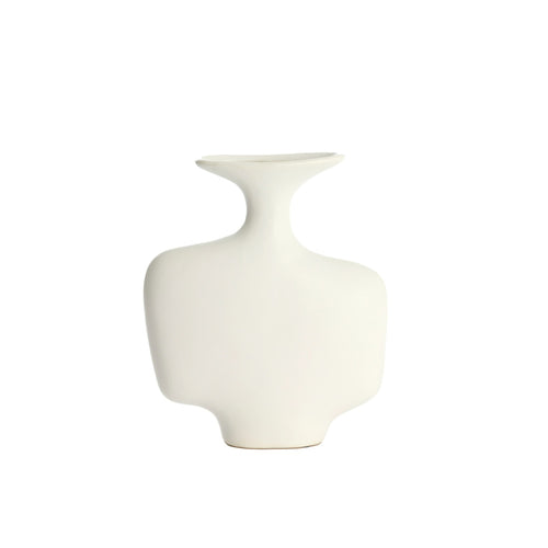 Trovo White Ceramics Deco Vase (31cm)