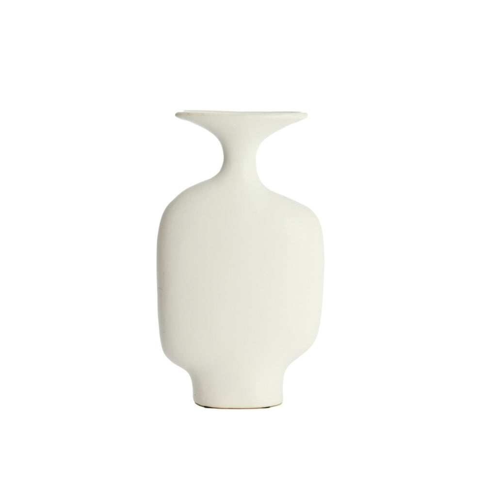 Trovo White Ceramics Deco Vase (27cm)