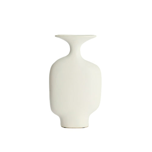 Trovo White Ceramics Deco Vase (27cm)
