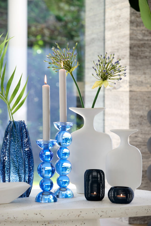 Trovo White Ceramics Deco Vase (27cm)