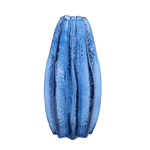 Zina Dark Blue Glass Vase (35 cm)