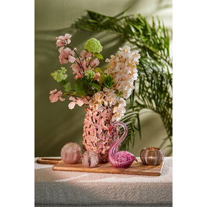 Vase deco Ø17x26 cm MARIPOSA ceramics pink